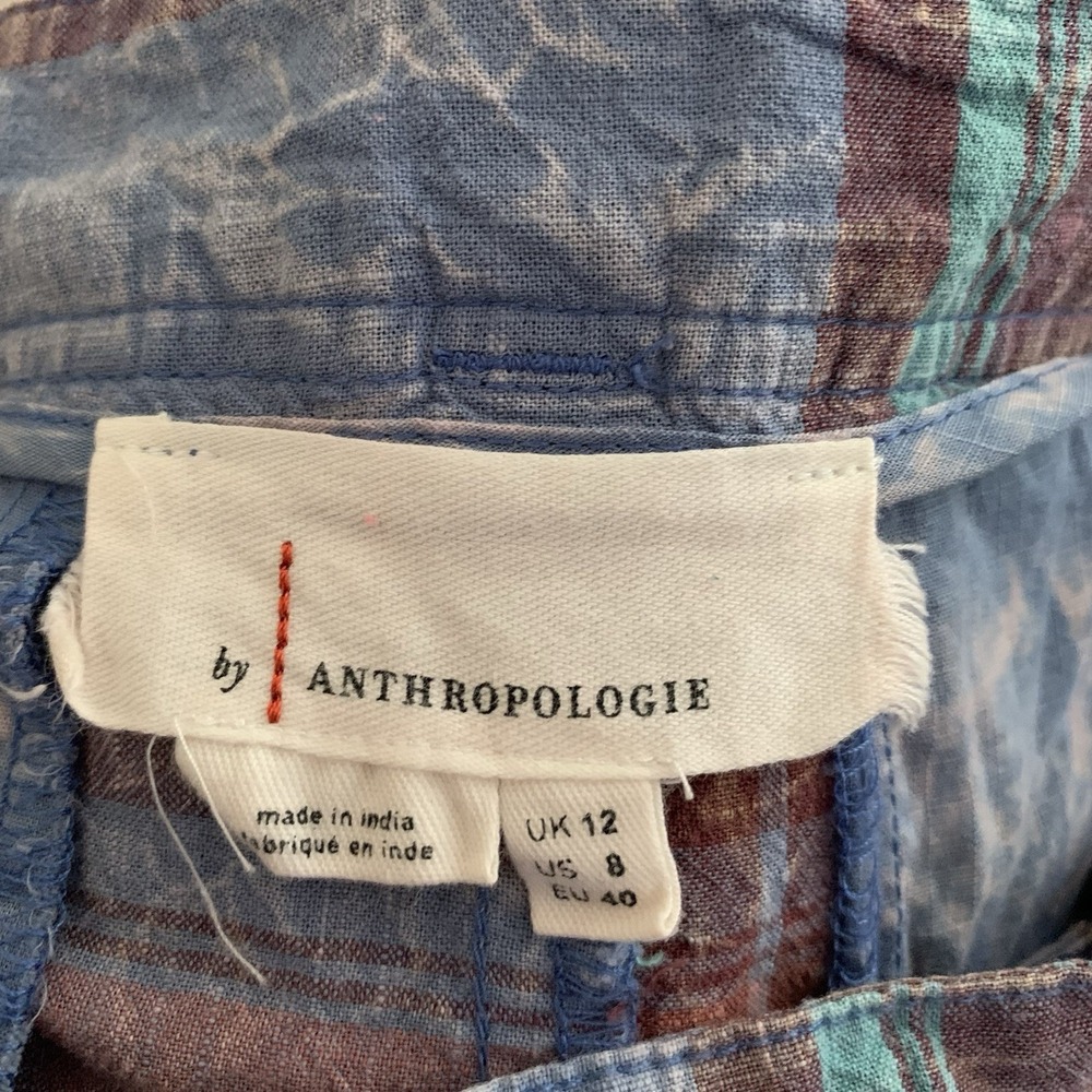 Anthropologie Plaid Pants Wide Leg 8 - Picture 8 of 9